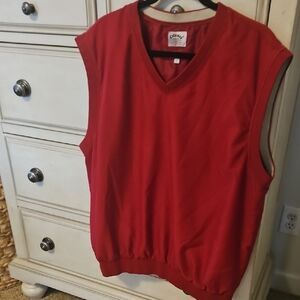Callaway Dark Red Sleeveless V-Neck Golf Vest